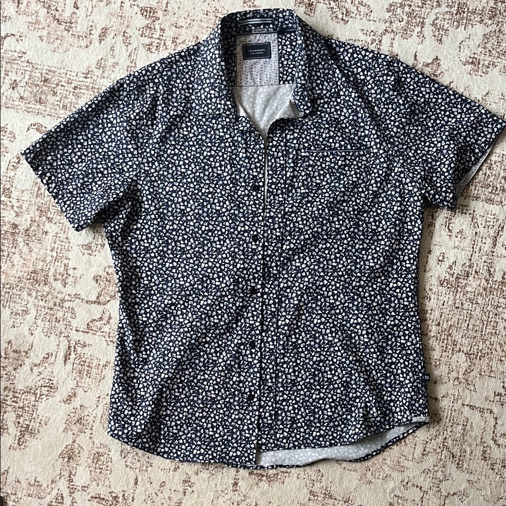 7 Diamonds Navy Floral Men's Shirt